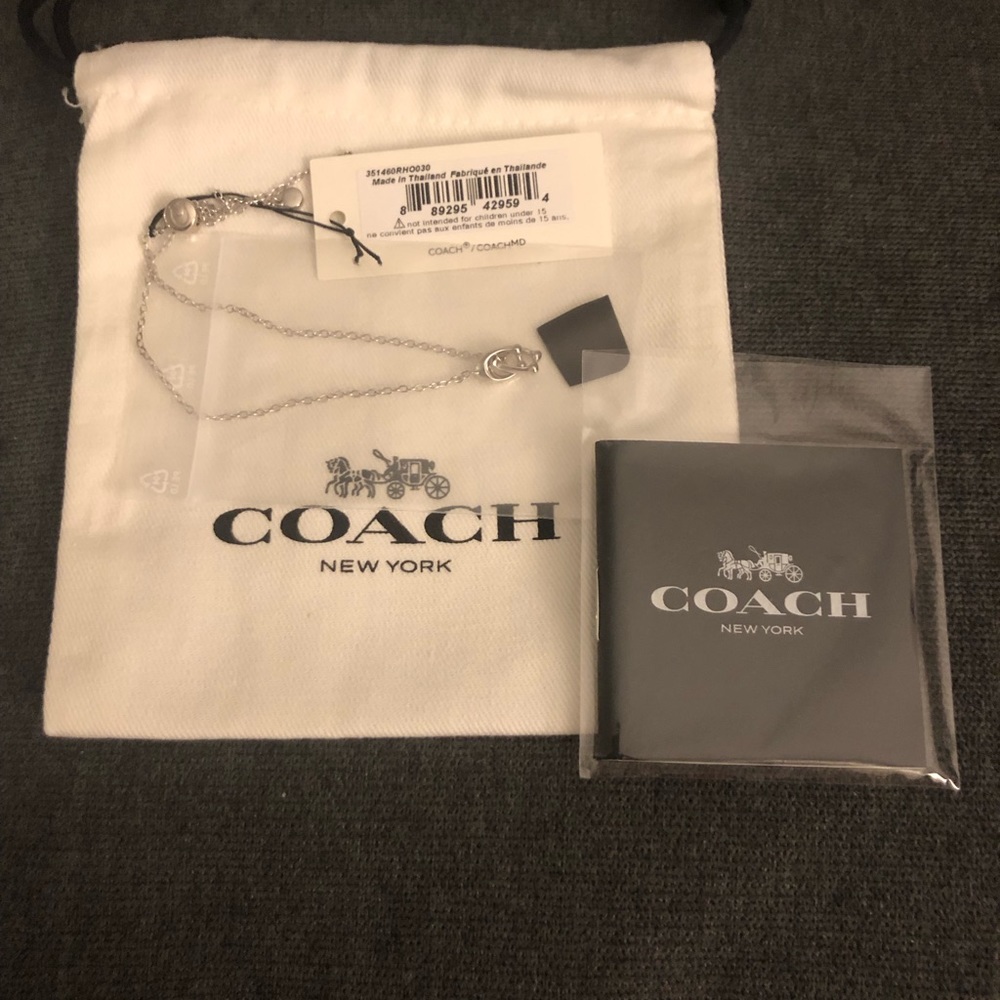 Coach Silver Knot Adjustable Chain Bracelet - Picture 5 of 5